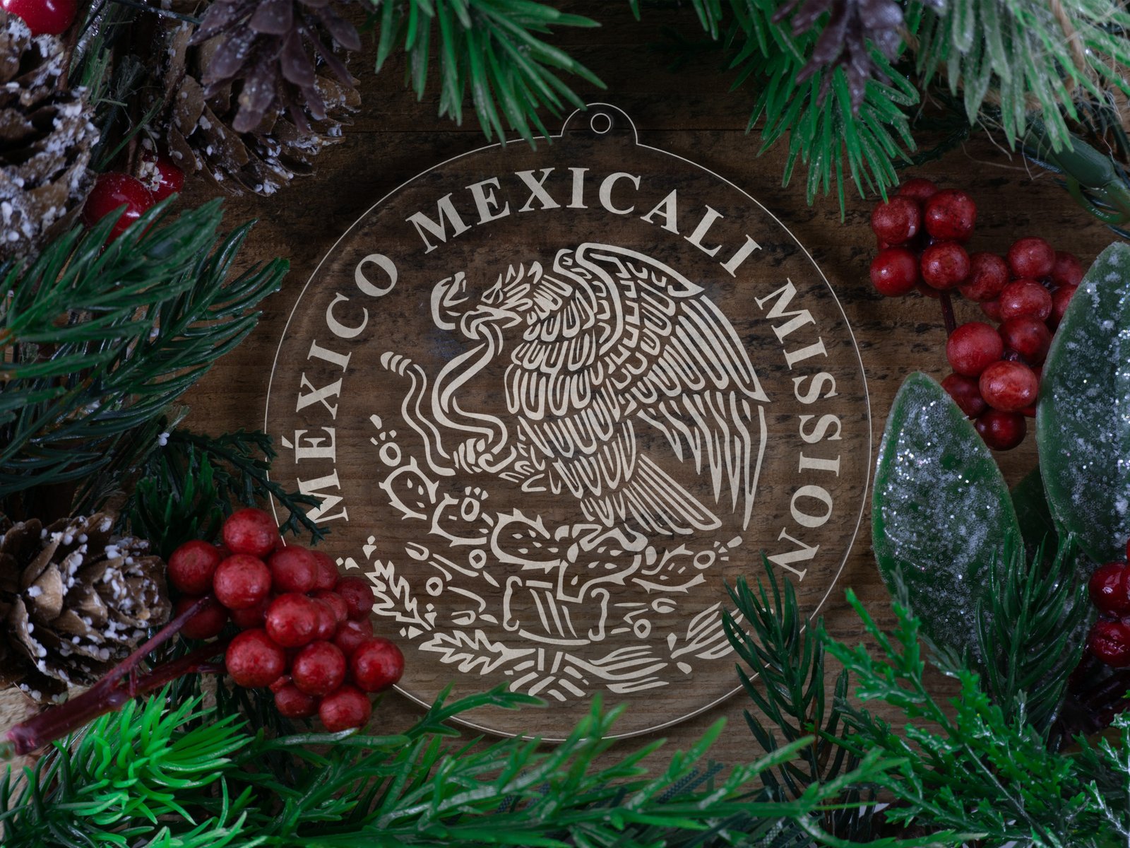 LDS Mexico Mexicali Mission Christmas Ornament with Christmas Decorations