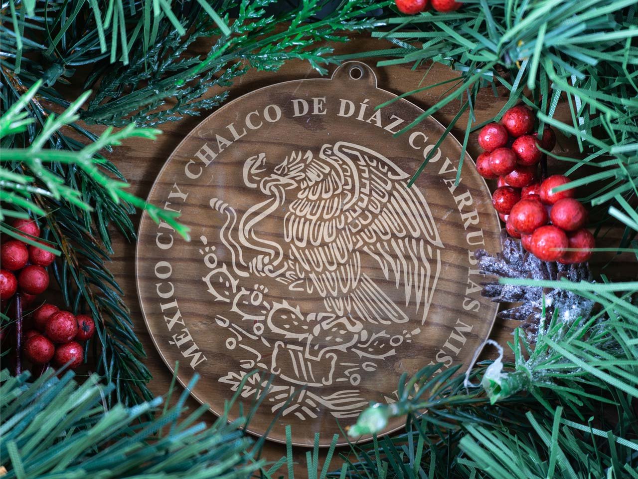 Mexico Mexico City Chalco de Diaz Covarrubias Mission Christmas Ornament - Latter-Day Saint LDS Missionary Gift - Book of Mormon
