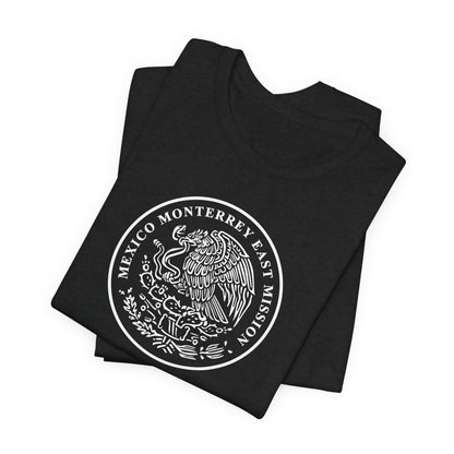 Mexico Mexico City East Mission Circular Monochrome Logo T-Shirt - Mission Wishlist - LDS Missionary Gift Store
