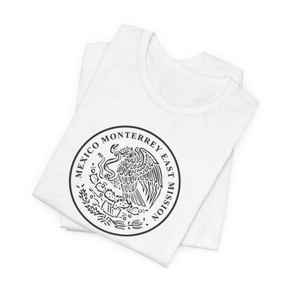 Mexico Mexico City East Mission Circular Monochrome Logo T-Shirt - Mission Wishlist - LDS Missionary Gift Store