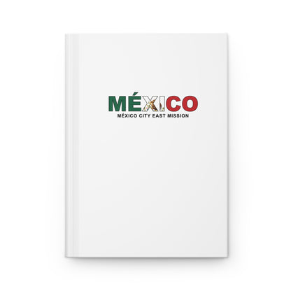 Mexico Mexico City East Mission Flag Title White Hardcover Journal Matte - Latter-Day Saint LDS Missionary Gift - Book of Mormon