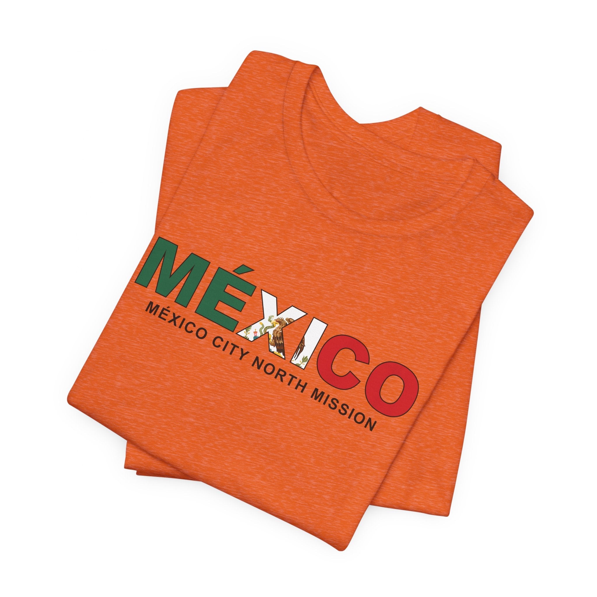 Mexico Mexico City North Mission Flag Title T-shirt - Latter-Day Saint LDS Missionary Gift - Book of Mormon