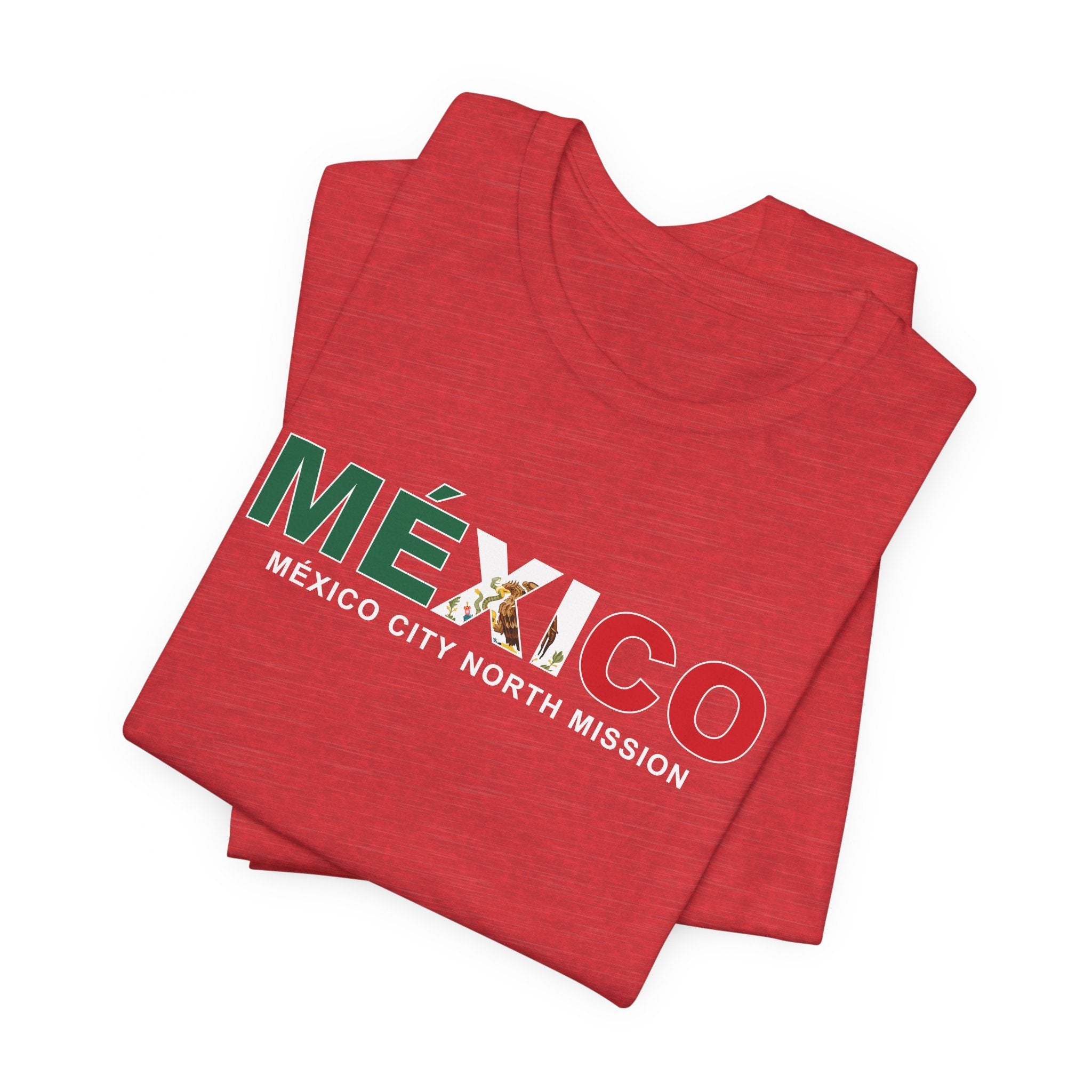 Mexico Mexico City North Mission Flag Title T-shirt - Latter-Day Saint LDS Missionary Gift - Book of Mormon