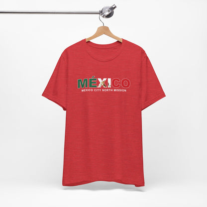 Mexico Mexico City North Mission Flag Title T-shirt - Latter-Day Saint LDS Missionary Gift - Book of Mormon