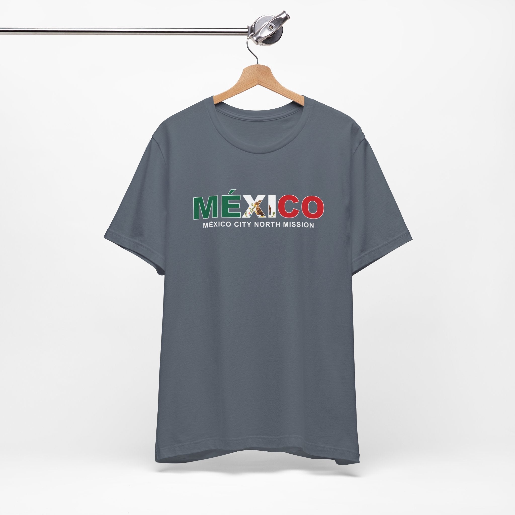 Mexico Mexico City North Mission Flag Title T-shirt - Latter-Day Saint LDS Missionary Gift - Book of Mormon