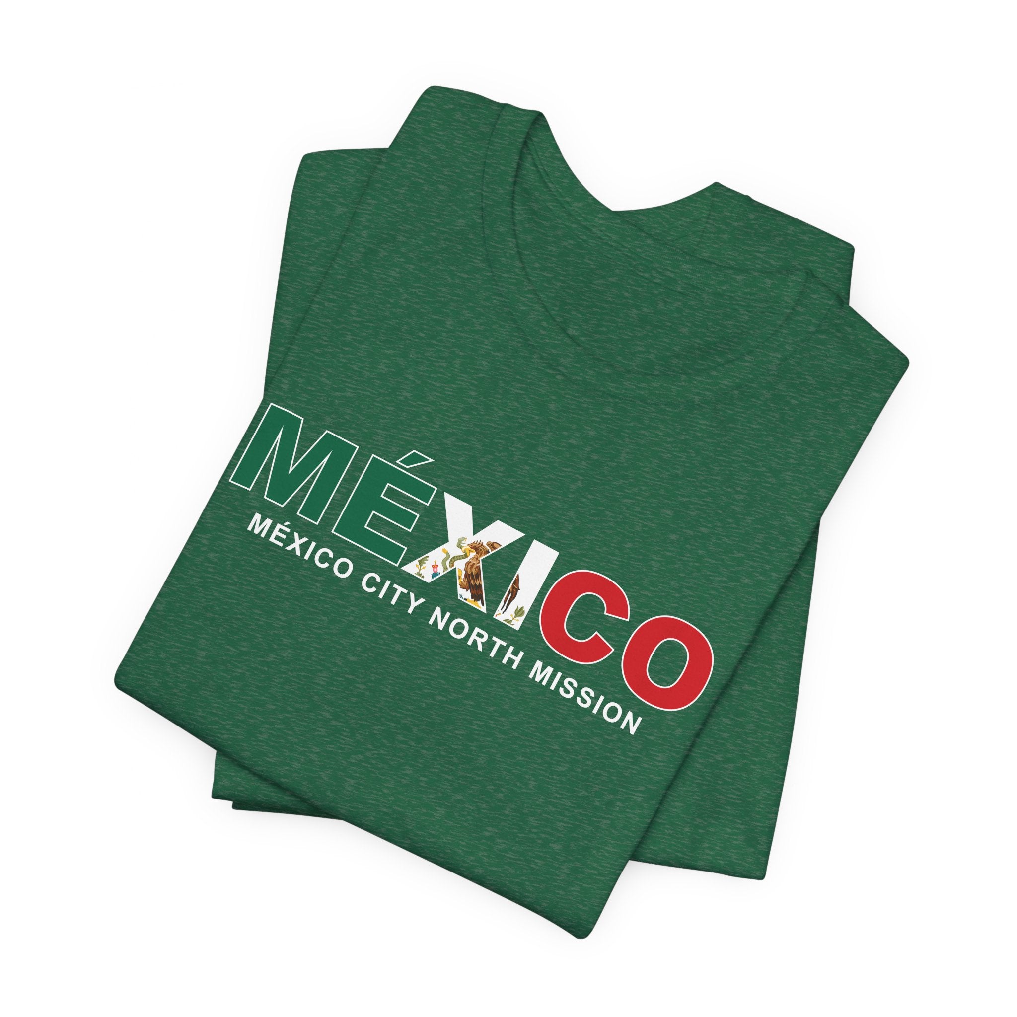 Mexico Mexico City North Mission Flag Title T-shirt - Latter-Day Saint LDS Missionary Gift - Book of Mormon