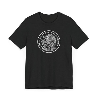 Mexico Mexico City Northwest Mission Circular Monochrome Logo T-Shirt - Latter-Day Saint LDS Missionary Gift - Book of Mormon