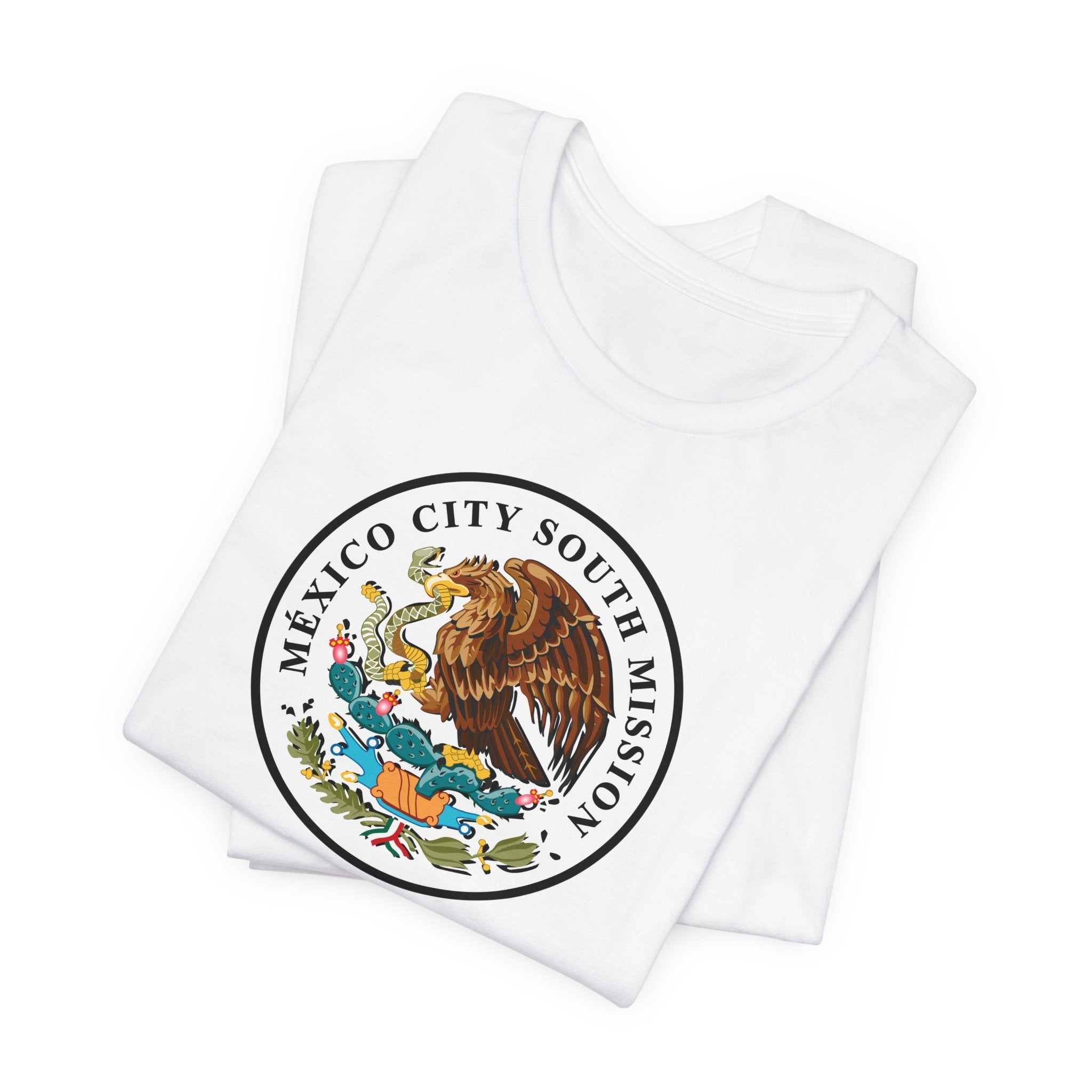 Mexico Mexico City South Mission Eagle Logo T-shirt - Latter-Day Saint LDS Missionary Gift - Book of Mormon