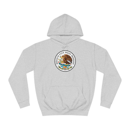 Mexico Mexico City West Mission Flag Logo (White Border) College Hoodie