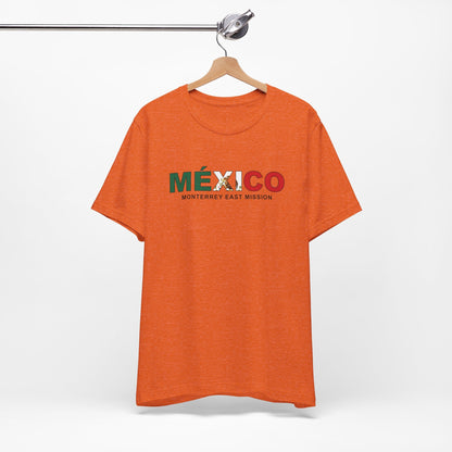 Mexico Monterrey East Mission Flag Title T-shirt - Latter-Day Saint LDS Missionary Gift - Book of Mormon