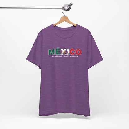 Mexico Monterrey East Mission Flag Title T-shirt - Latter-Day Saint LDS Missionary Gift - Book of Mormon