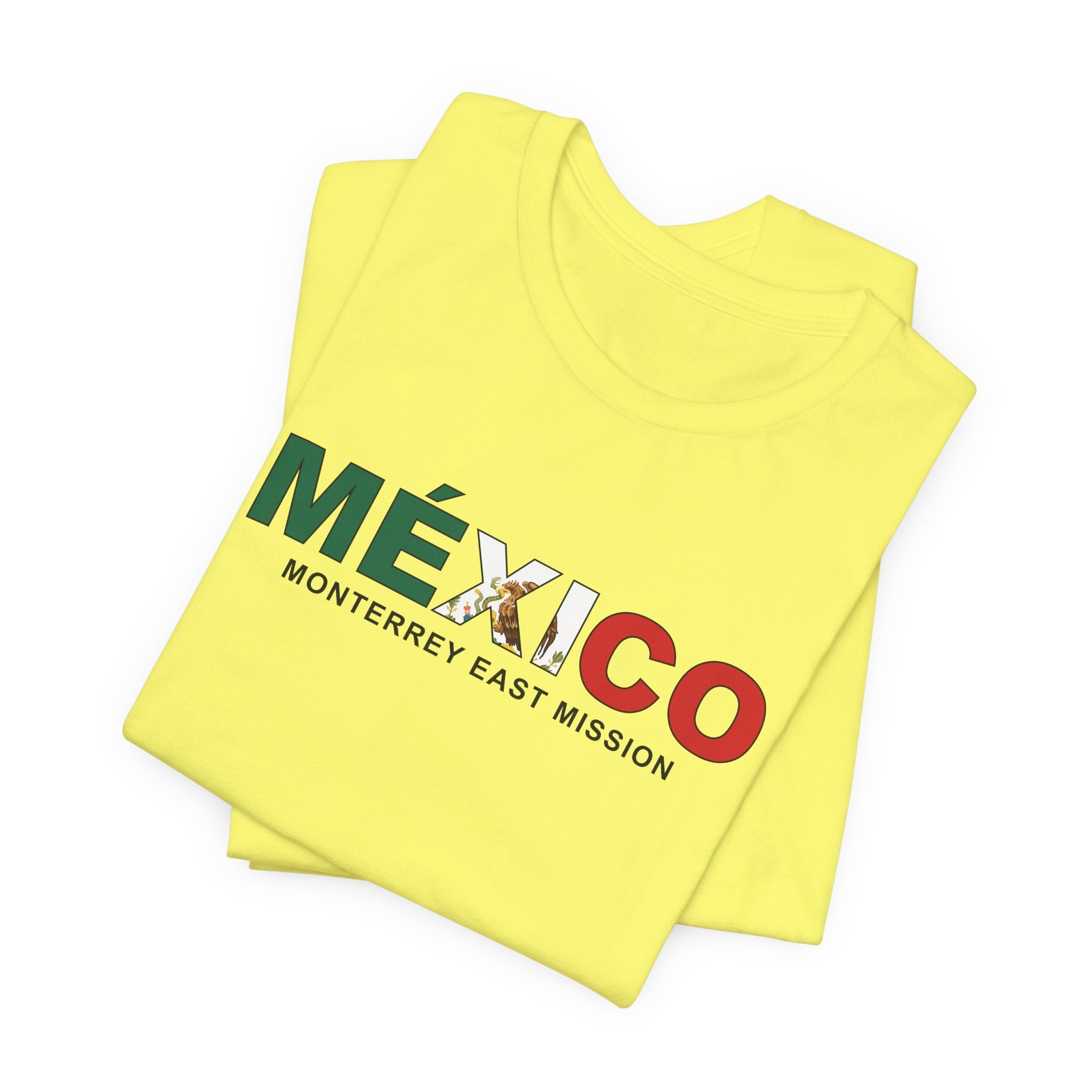 Mexico Monterrey East Mission Flag Title T-shirt - Latter-Day Saint LDS Missionary Gift - Book of Mormon