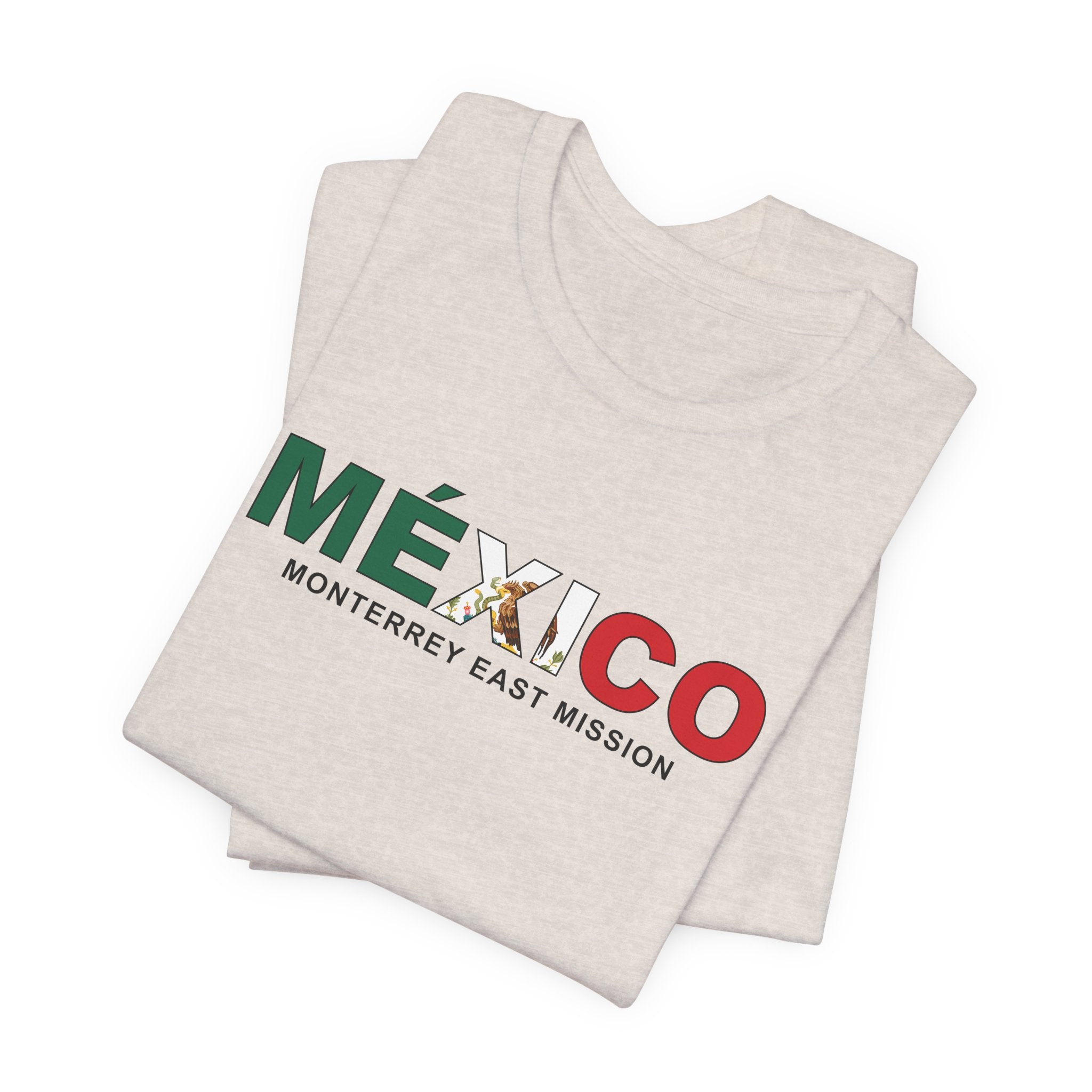 Mexico Monterrey East Mission Flag Title T-shirt - Latter-Day Saint LDS Missionary Gift - Book of Mormon