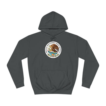 Mexico Monterrey West Mission Flag Logo (White Border) College Hoodie