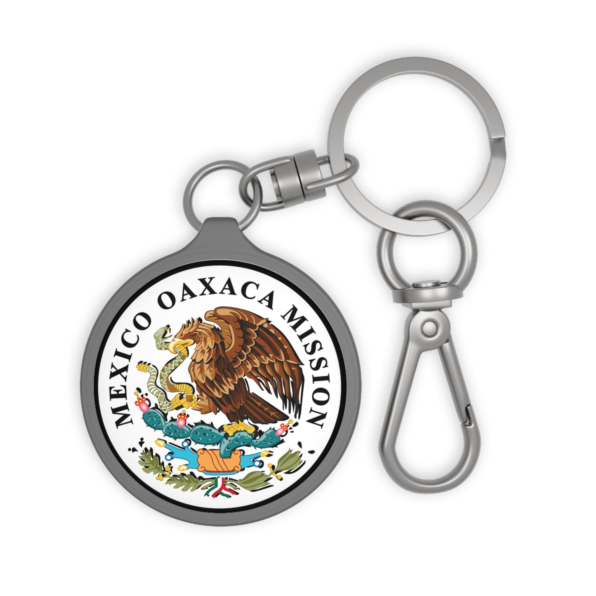 Mexico Oaxaca Mission Circle Flag Key Tag - Latter-Day Saint LDS Missionary Gift - Book of Mormon