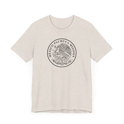 Mexico Pachuca Mission Circular Monochrome Logo T-Shirt - Latter-Day Saint LDS Missionary Gift - Book of Mormon