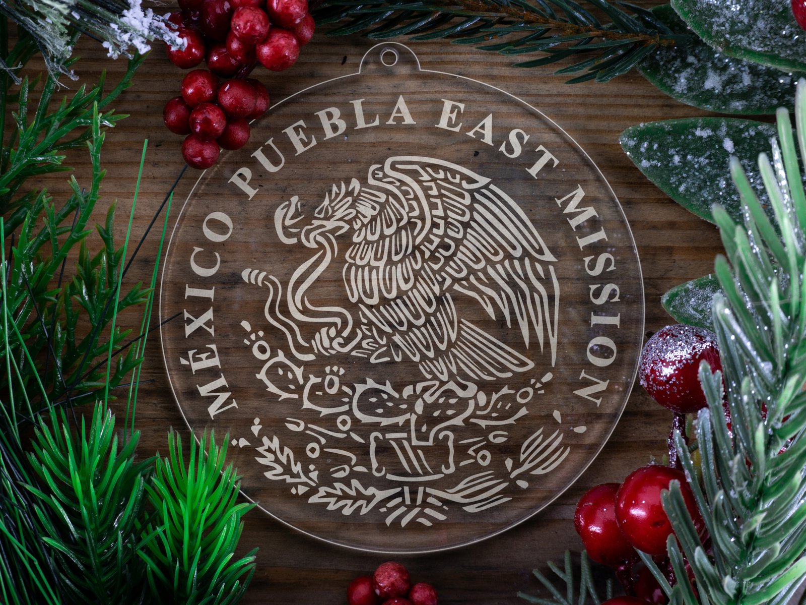 LDS Mexico Puebla East Mission Christmas Ornament with Christmas Decorations