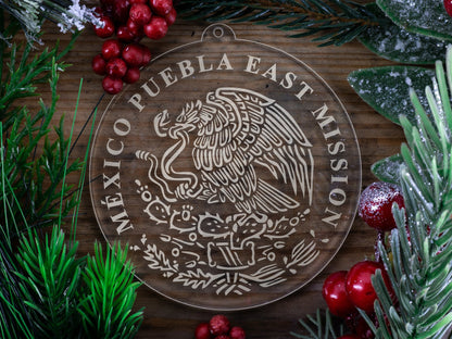 LDS Mexico Puebla East Mission Christmas Ornament with Christmas Decorations