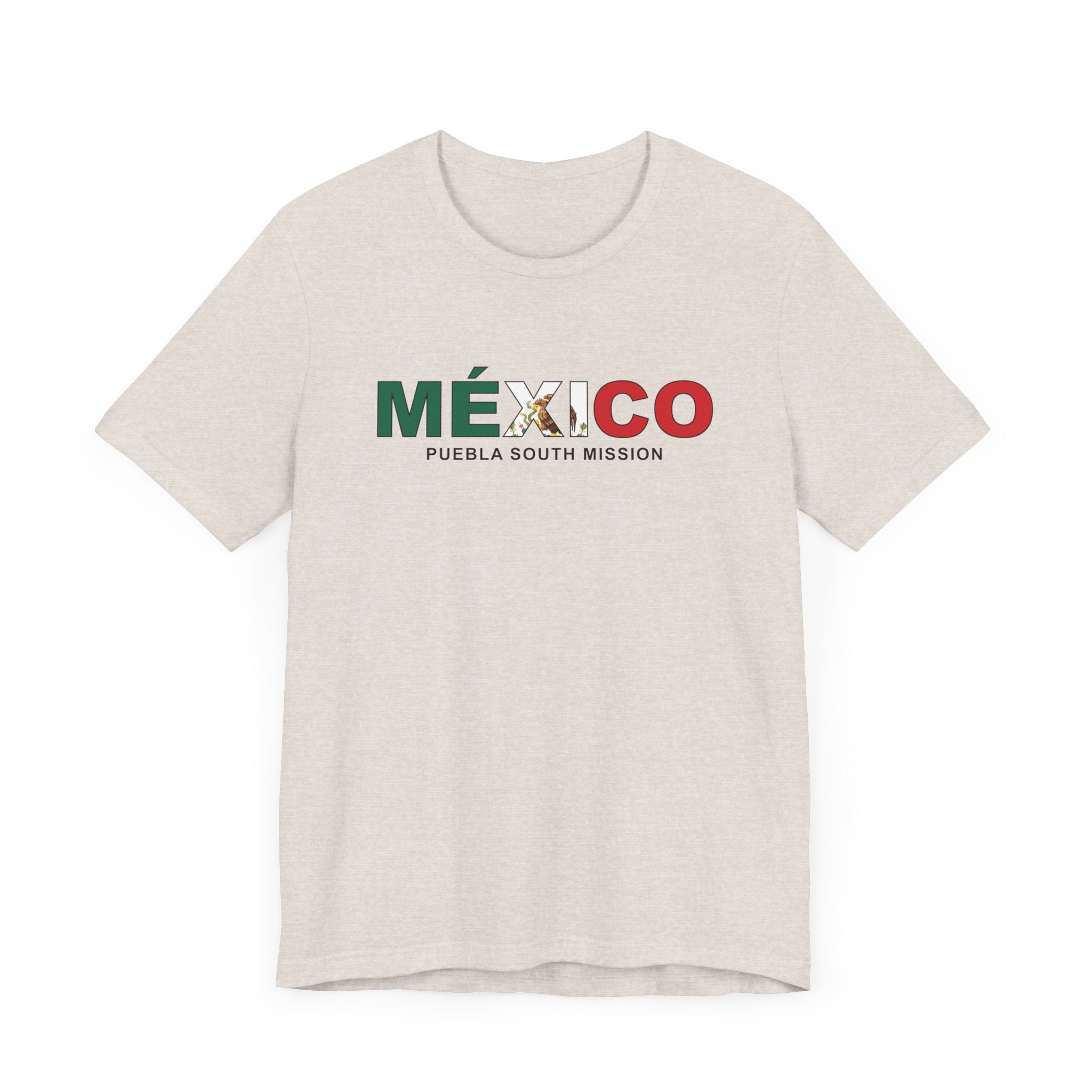 Mexico Puebla South Mission Flag Title T-shirt - Latter-Day Saint LDS Missionary Gift - Book of Mormon