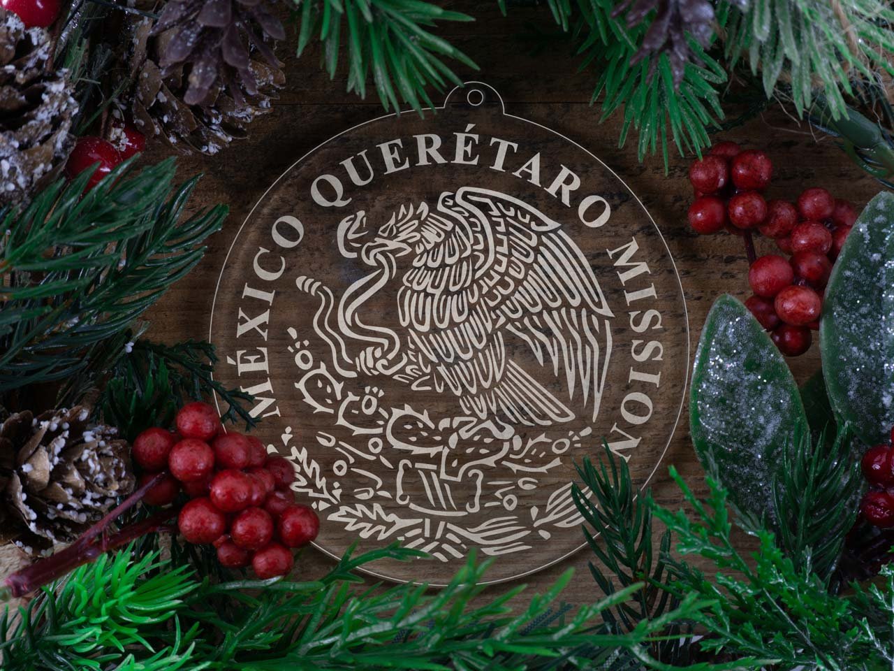 Mexico Queretaro Mission Christmas Ornament - Latter-Day Saint LDS Missionary Gift - Book of Mormon