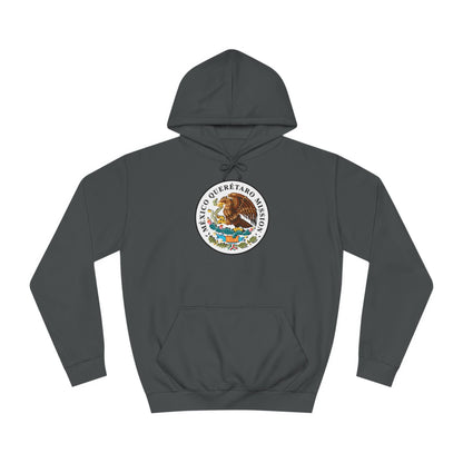 Mexico Queretaro Mission Flag Logo (White Border) College Hoodie - Latter-Day Saint LDS Missionary Gift - Book of Mormon