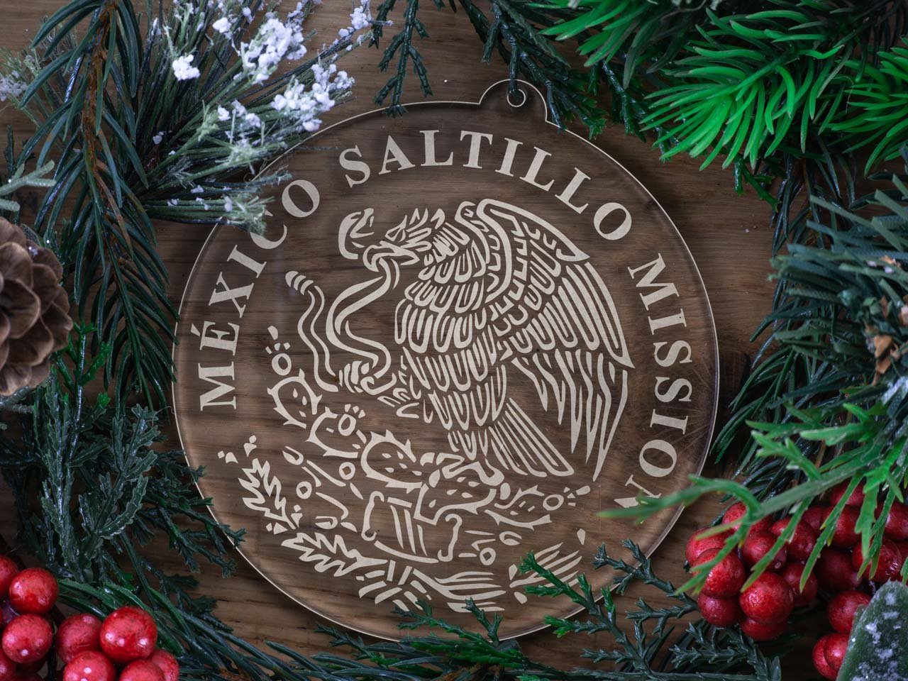 Mexico Saltillo Mission Christmas Ornament - Latter-Day Saint LDS Missionary Gift - Book of Mormon