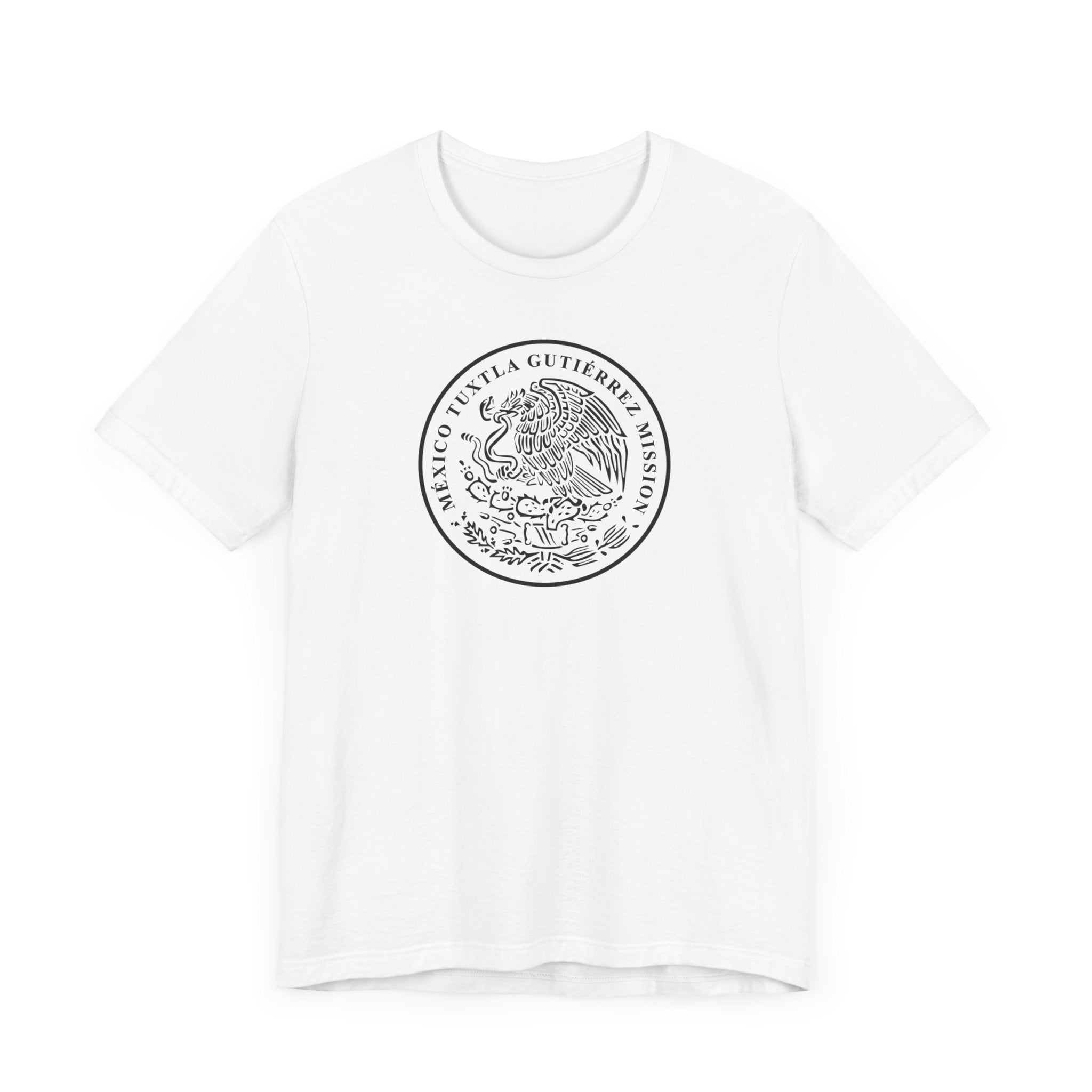 Mexico Tuxtla Gutierrez Mission Circular Monochrome Logo T-Shirt - Latter-Day Saint LDS Missionary Gift - Book of Mormon