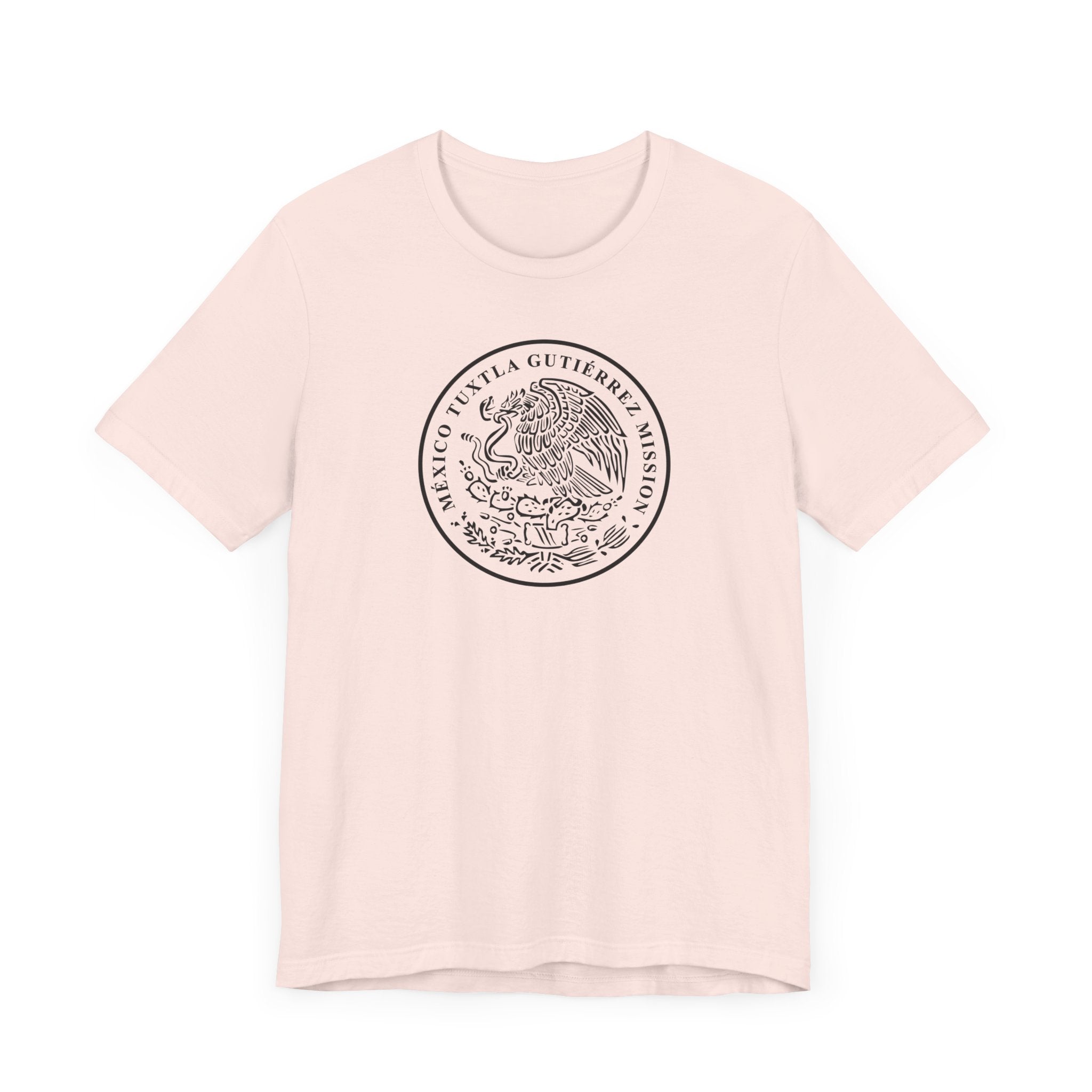 Mexico Tuxtla Gutierrez Mission Circular Monochrome Logo T-Shirt - Latter-Day Saint LDS Missionary Gift - Book of Mormon