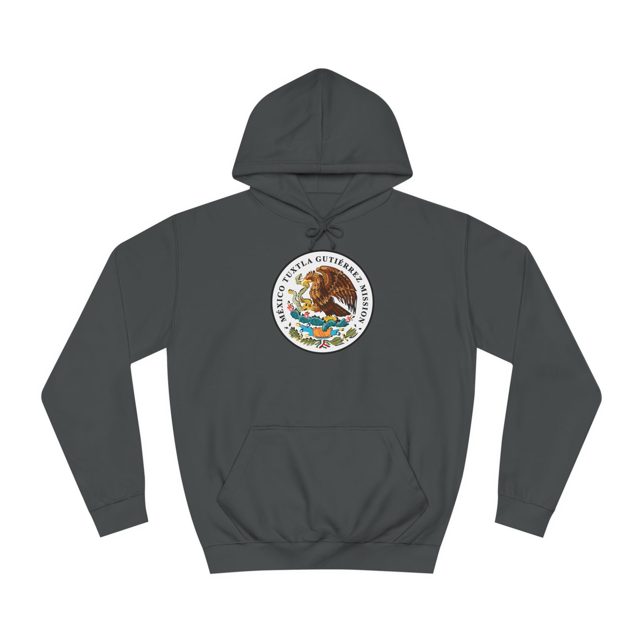 Mexico Tuxtla Gutierrez Mission Flag Logo (White Border) College Hoodie