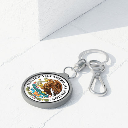 Mexico Villahermosa Mission Circle Flag Key Tag - Latter-Day Saint LDS Missionary Gift - Book of Mormon