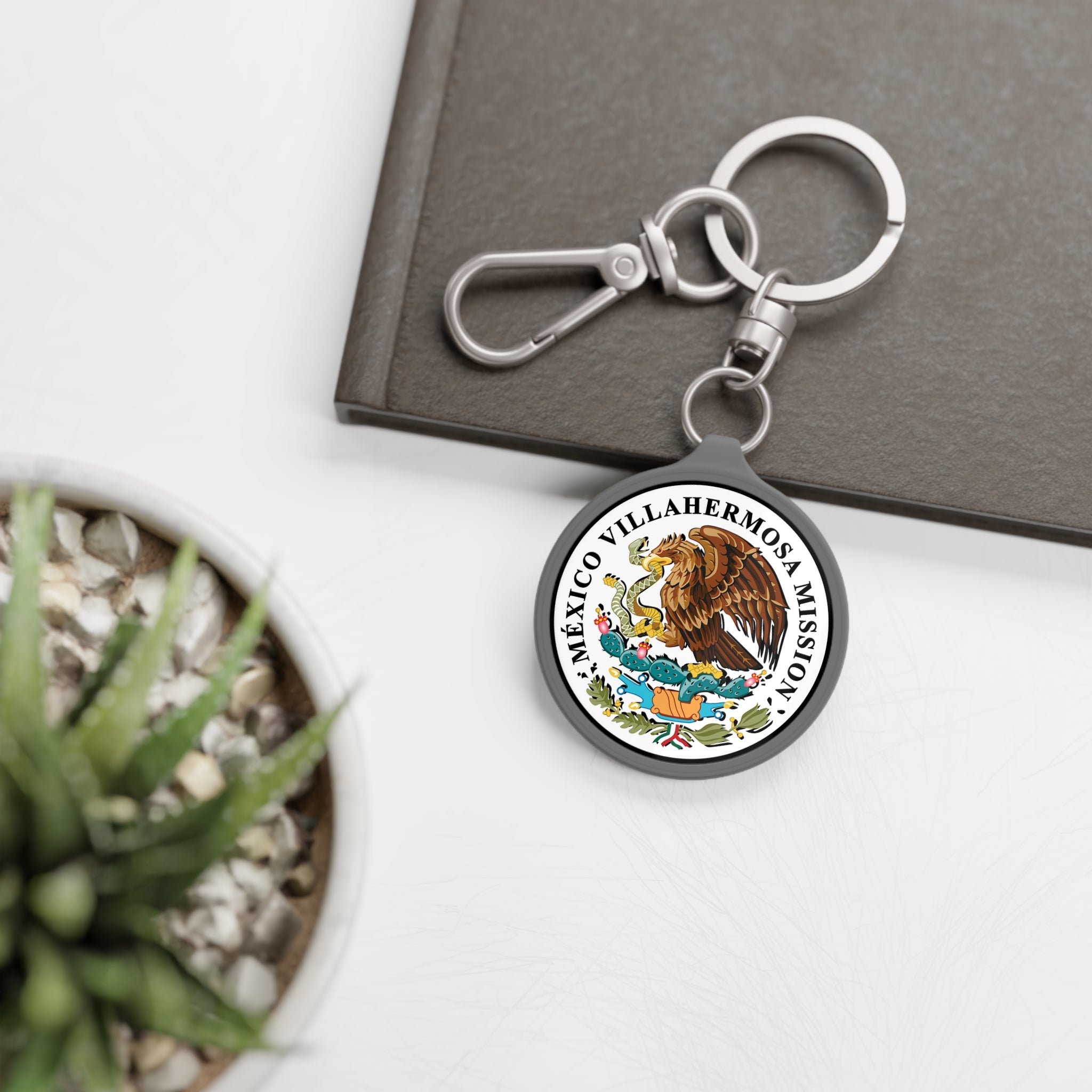 Mexico Villahermosa Mission Circle Flag Key Tag - Latter-Day Saint LDS Missionary Gift - Book of Mormon