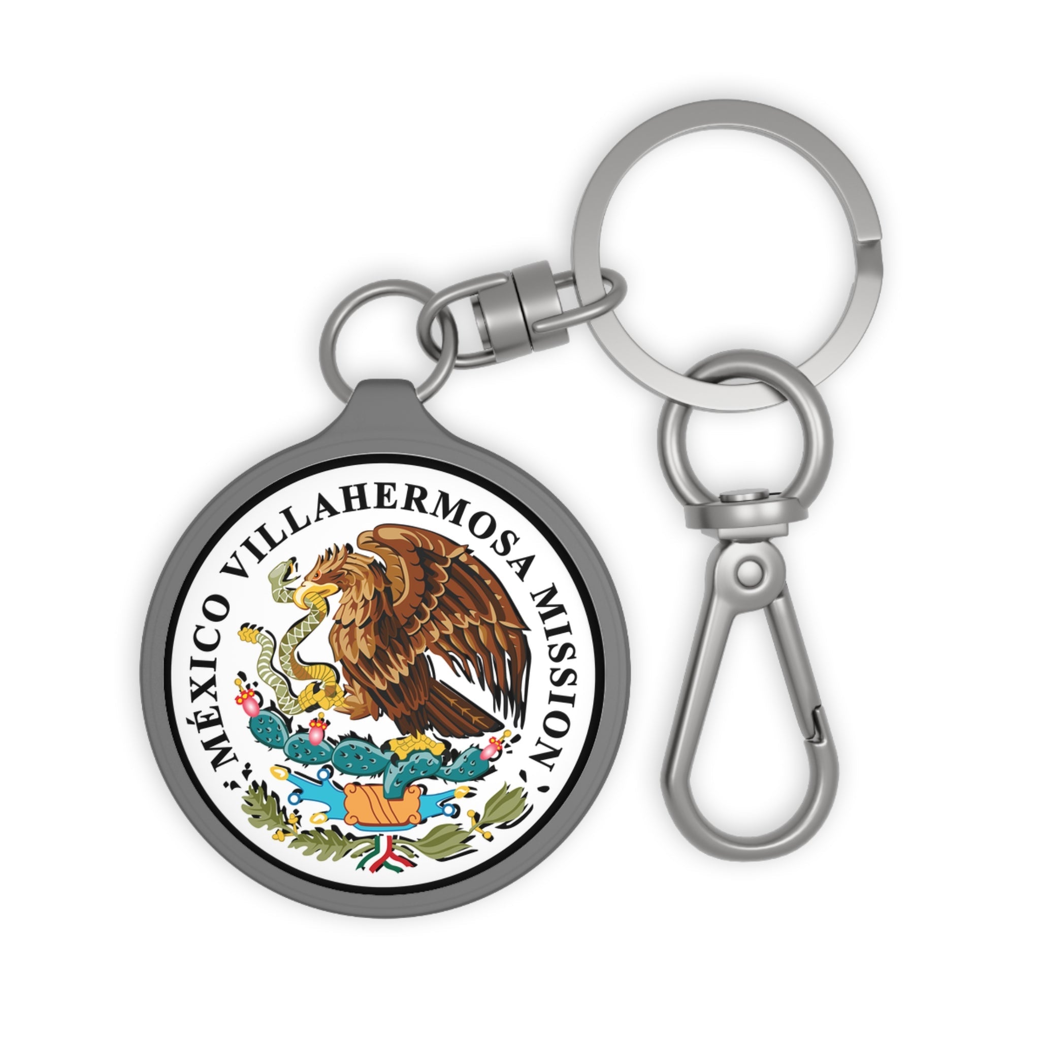Mexico Villahermosa Mission Circle Flag Key Tag - Latter-Day Saint LDS Missionary Gift - Book of Mormon