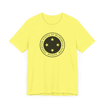 Micronesia Guam Mission Circular Monochrome Logo T-Shirt - Latter-Day Saint LDS Missionary Gift - Book of Mormon