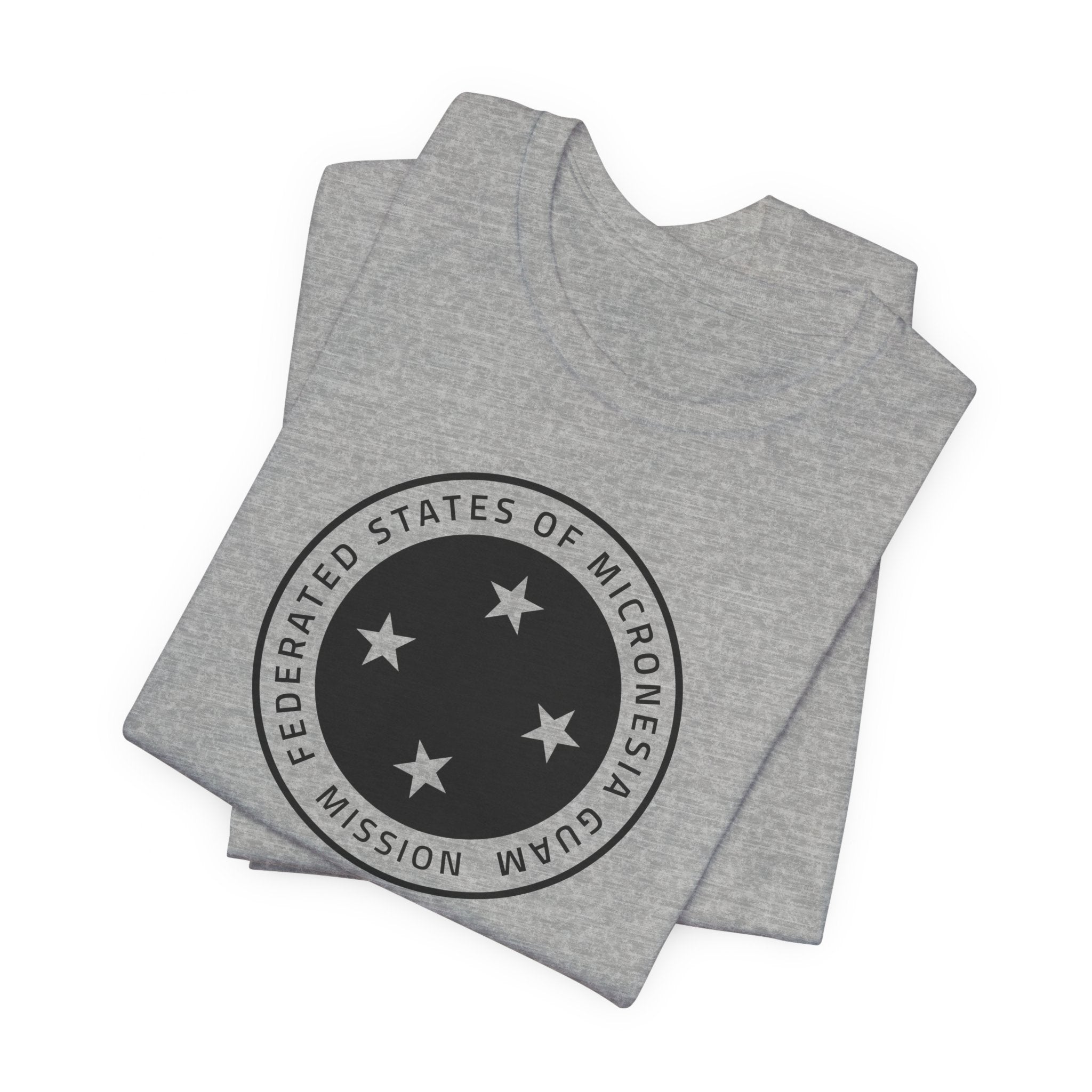 Micronesia Guam Mission Circular Monochrome Logo T-Shirt - Latter-Day Saint LDS Missionary Gift - Book of Mormon