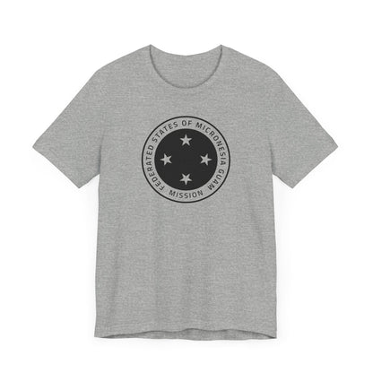 Micronesia Guam Mission Circular Monochrome Logo T-Shirt - Latter-Day Saint LDS Missionary Gift - Book of Mormon