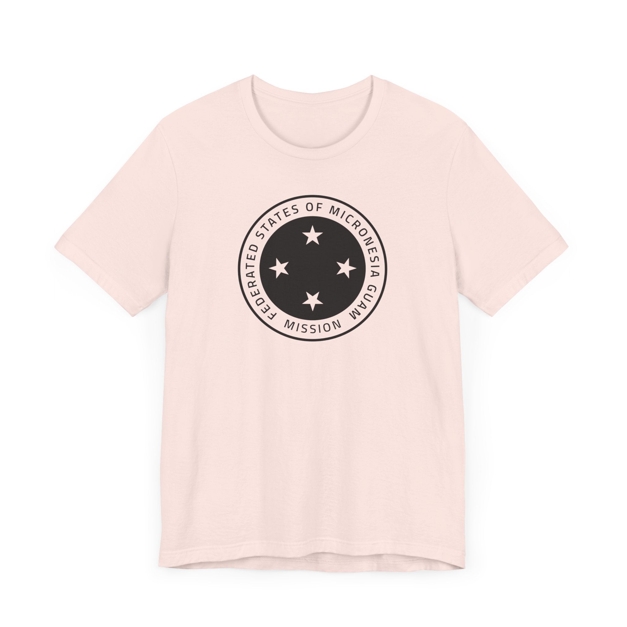 Micronesia Guam Mission Circular Monochrome Logo T-Shirt - Latter-Day Saint LDS Missionary Gift - Book of Mormon