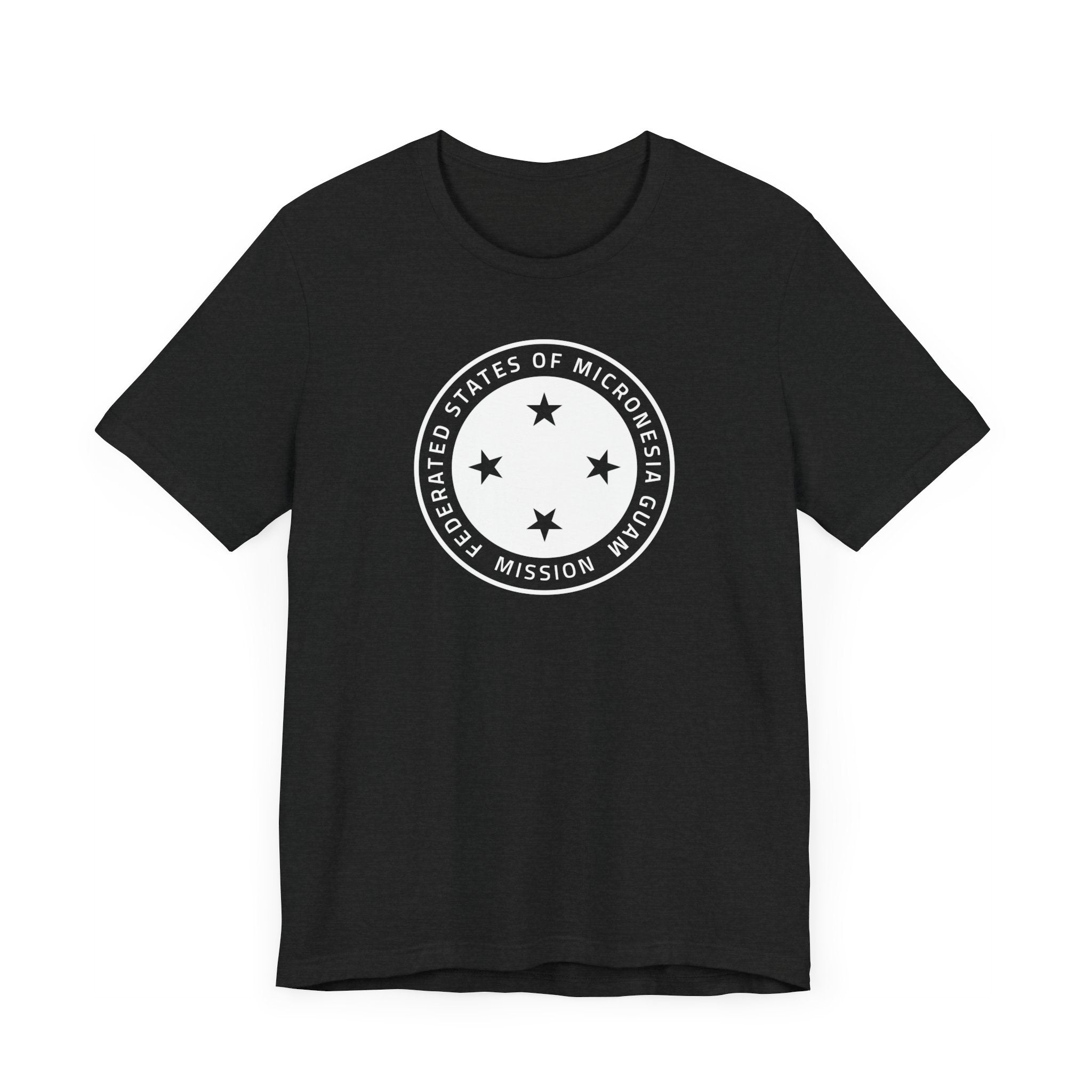 Micronesia Guam Mission Circular Monochrome Logo T-Shirt - Latter-Day Saint LDS Missionary Gift - Book of Mormon