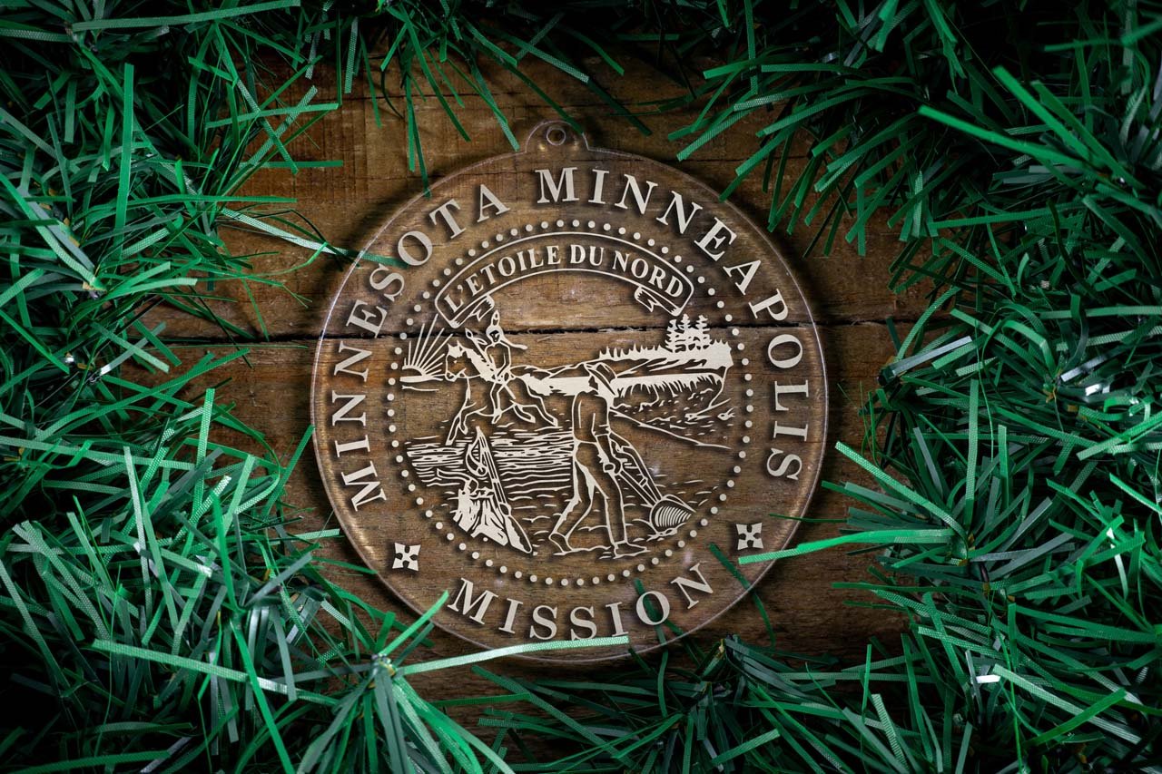 Minnesota Minneapolis Mission Christmas Ornament - Latter-Day Saint LDS Missionary Gift - Book of Mormon