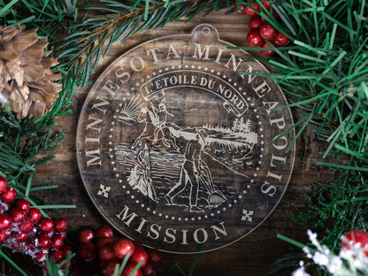 Minnesota Minneapolis Mission Christmas Ornament - Latter-Day Saint LDS Missionary Gift - Book of Mormon