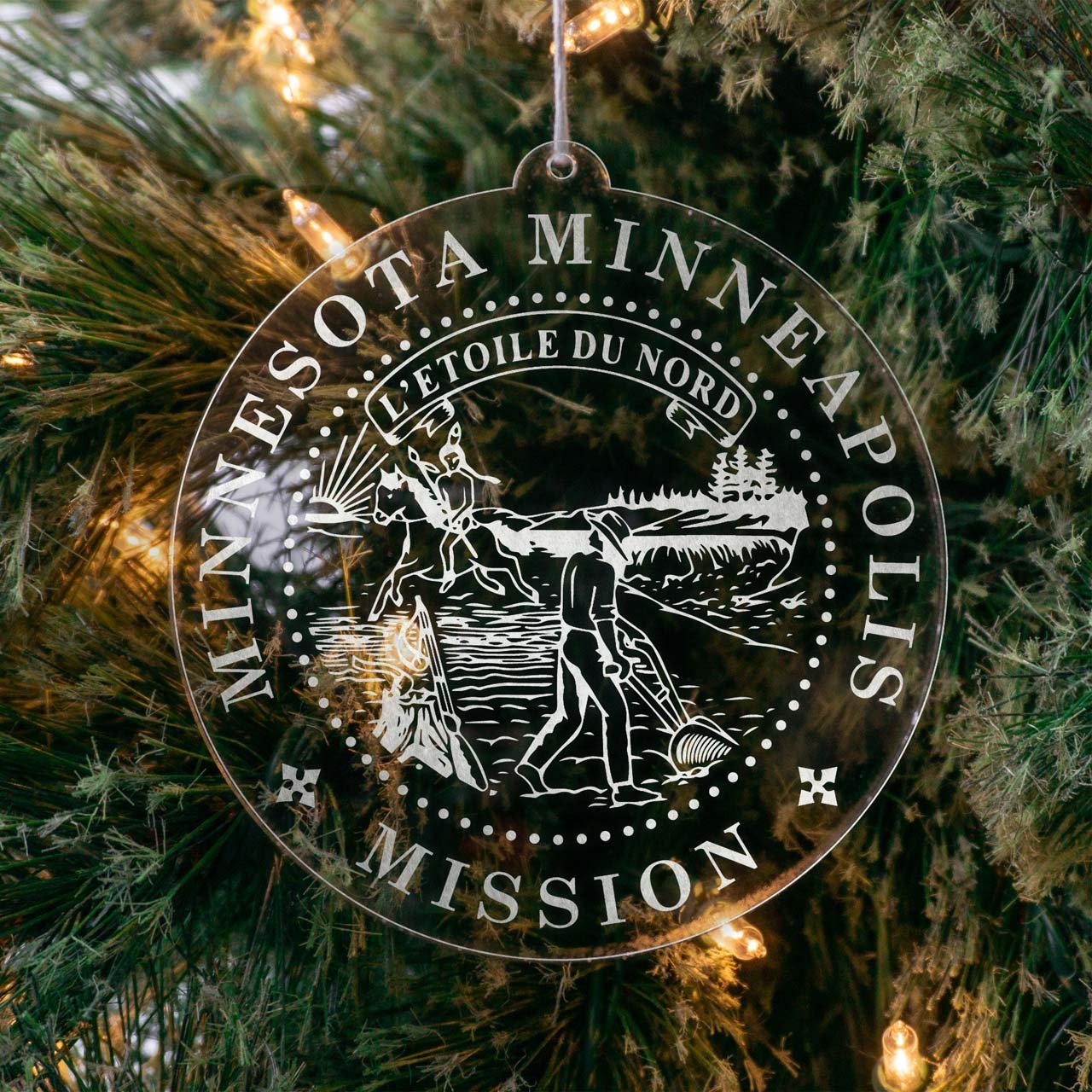 Minnesota Minneapolis Mission Christmas Ornament - Latter-Day Saint LDS Missionary Gift - Book of Mormon