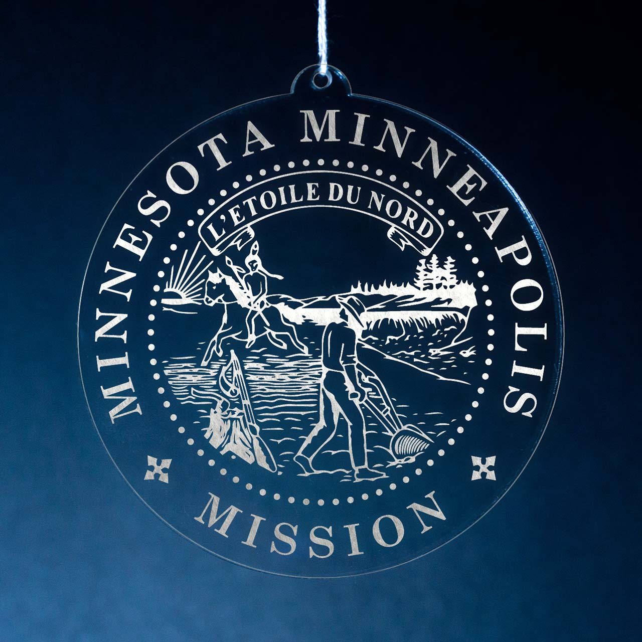 Minnesota Minneapolis Mission Christmas Ornament - Latter-Day Saint LDS Missionary Gift - Book of Mormon