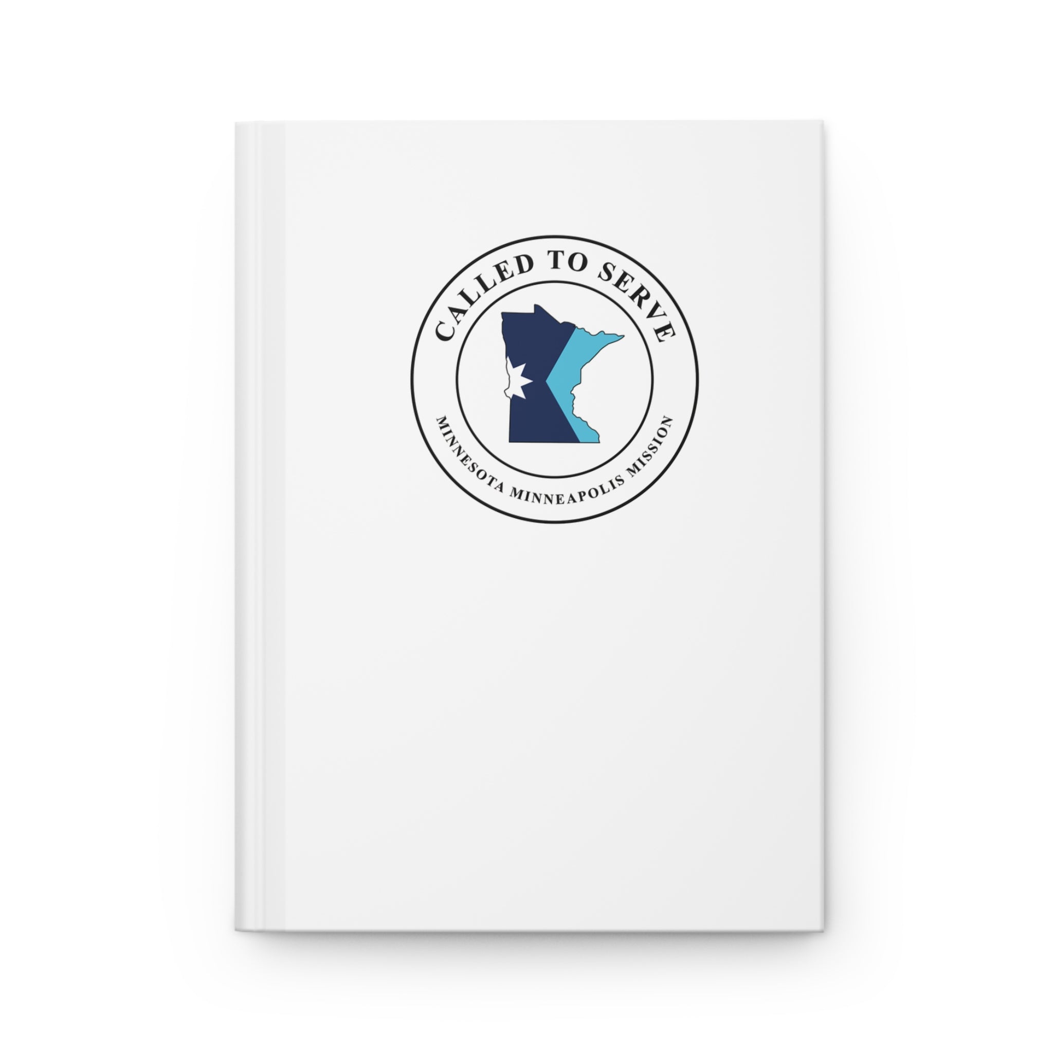 Minnesota Minneapolis Mission Flag Map Called to Serve White Hardcover Journal Matte - Latter-Day Saint LDS Missionary Gift - Book of Mormon