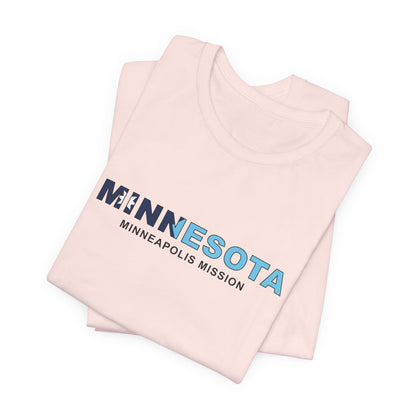 Minnesota Minneapolis Mission Flag Title T-shirt - Latter-Day Saint LDS Missionary Gift - Book of Mormon