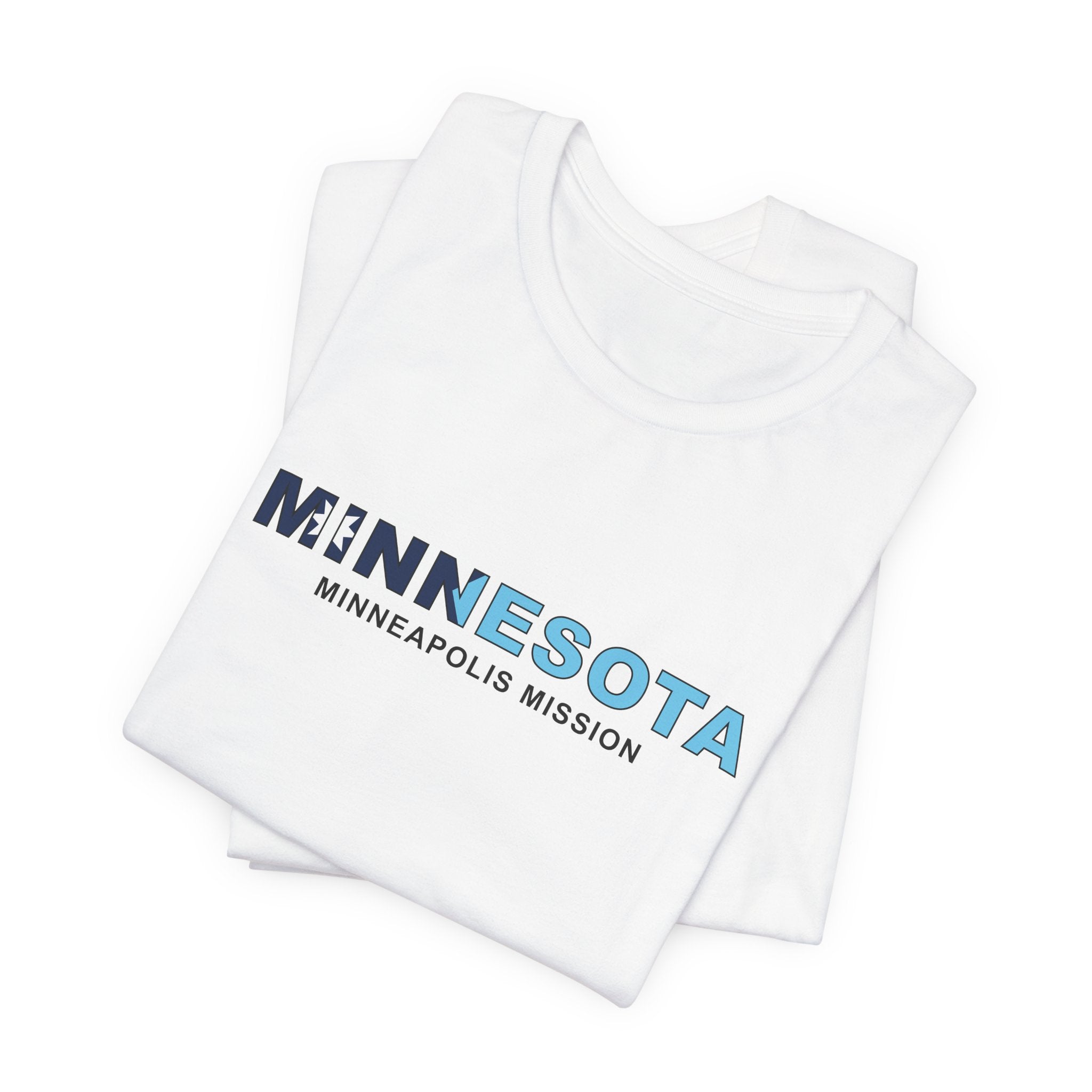 Minnesota Minneapolis Mission Flag Title T-shirt - Latter-Day Saint LDS Missionary Gift - Book of Mormon