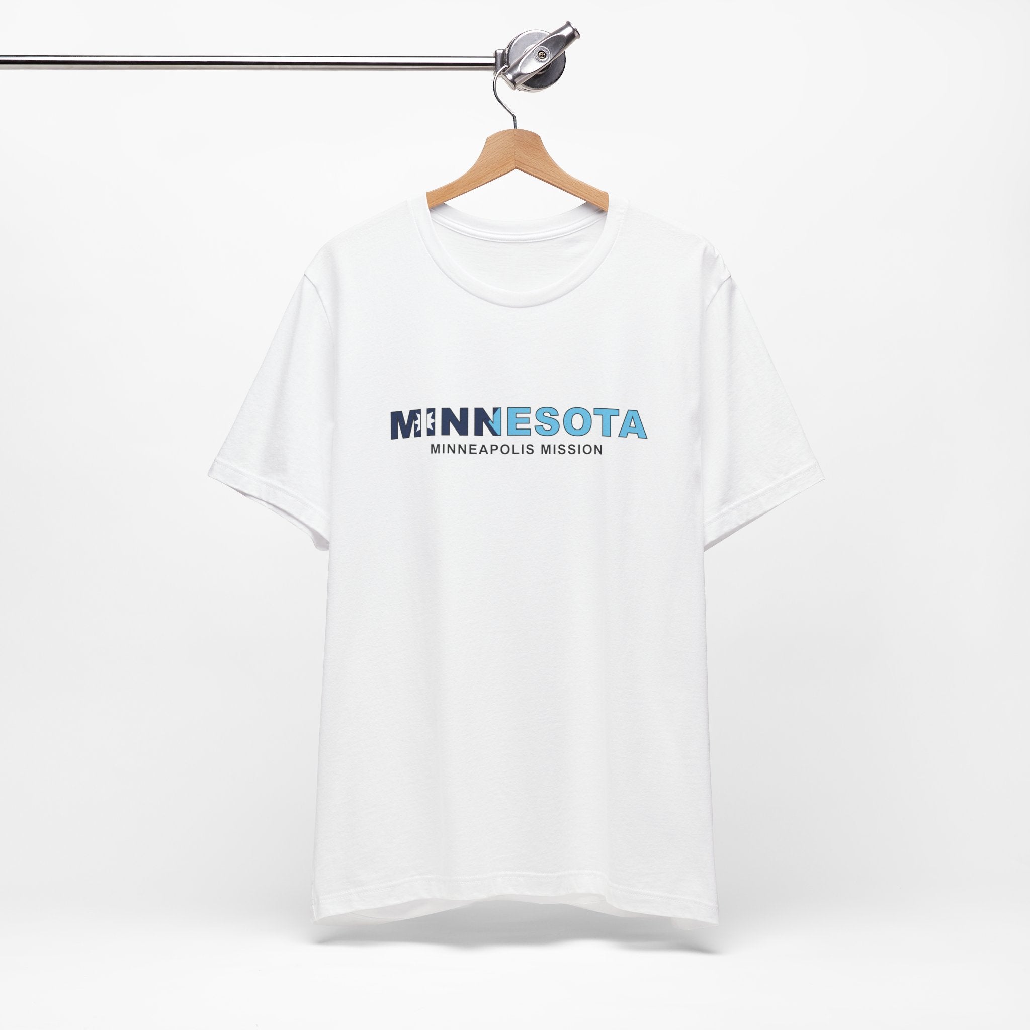 Minnesota Minneapolis Mission Flag Title T-shirt - Latter-Day Saint LDS Missionary Gift - Book of Mormon