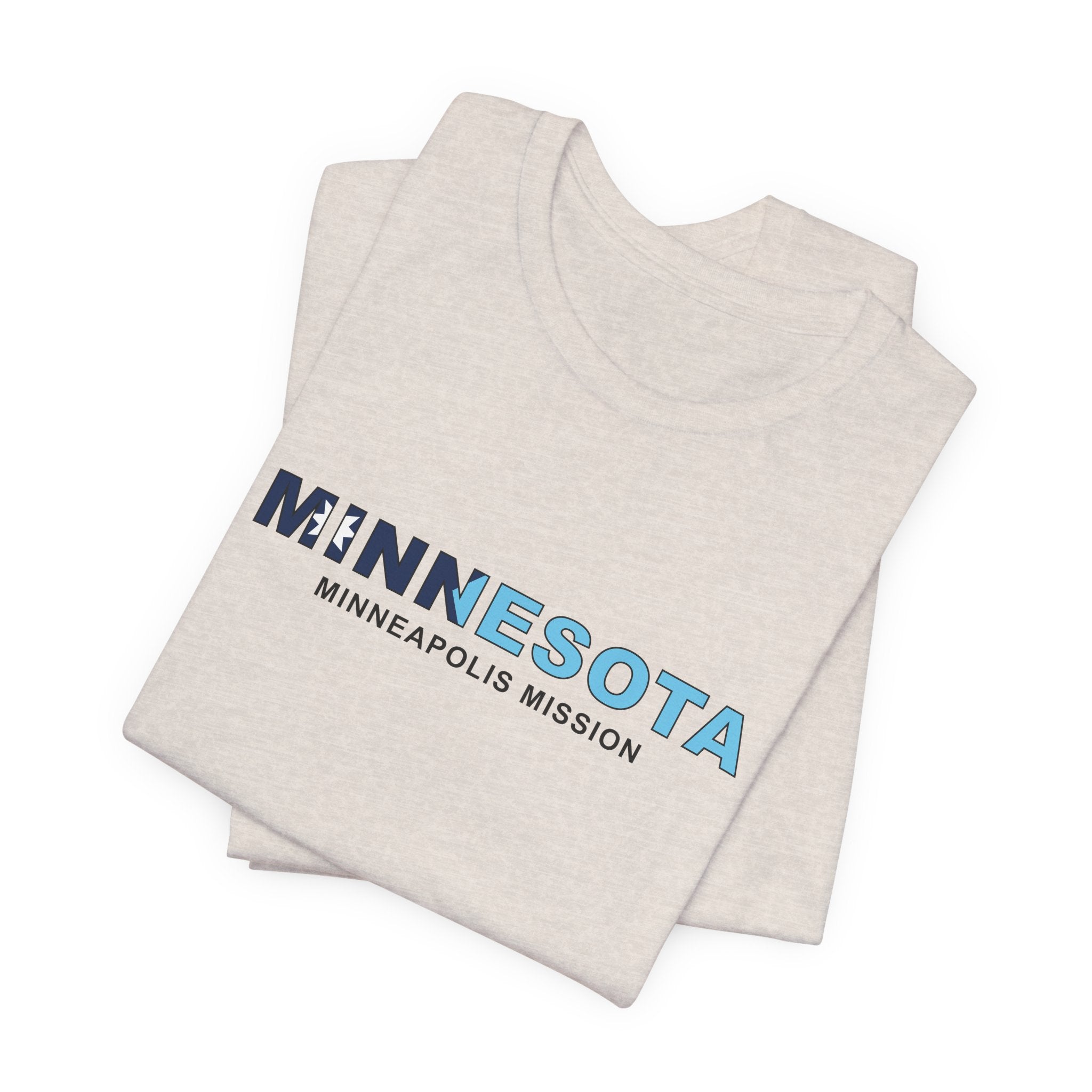 Minnesota Minneapolis Mission Flag Title T-shirt - Latter-Day Saint LDS Missionary Gift - Book of Mormon