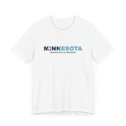 Minnesota Minneapolis Mission Flag Title T-shirt - Latter-Day Saint LDS Missionary Gift - Book of Mormon