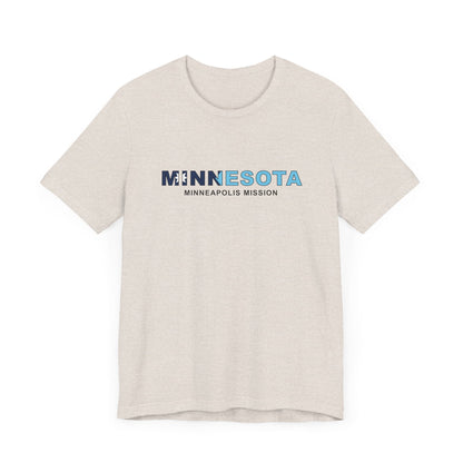 Minnesota Minneapolis Mission Flag Title T-shirt - Latter-Day Saint LDS Missionary Gift - Book of Mormon