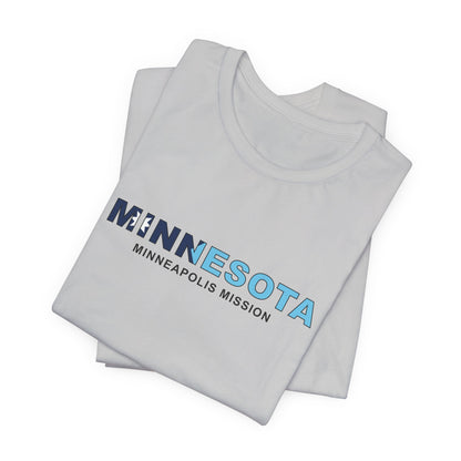 Minnesota Minneapolis Mission Flag Title T-shirt - Latter-Day Saint LDS Missionary Gift - Book of Mormon