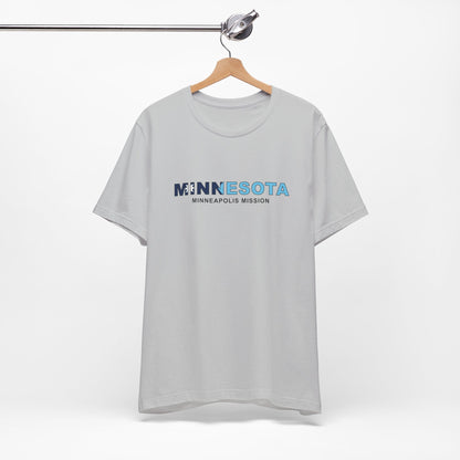 Minnesota Minneapolis Mission Flag Title T-shirt - Latter-Day Saint LDS Missionary Gift - Book of Mormon